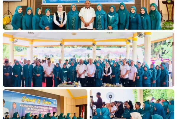 Menghadiri Acara Pengukuhan Kepengurusan Tim Penggerak PKK Kabupaten Langkat Masa Bhakti 2019-2024
