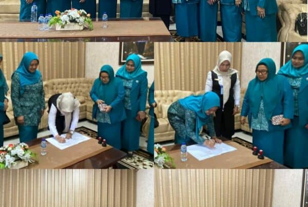 Penandatanganan MOU / Perjanjian Kerjasama Dalam Upaya Pencegahan Pemberantasa dan Penyalahgunaan Narkotika (P4GN) antara BNNK Langkat dengan TP. PKK Kab Langkat.