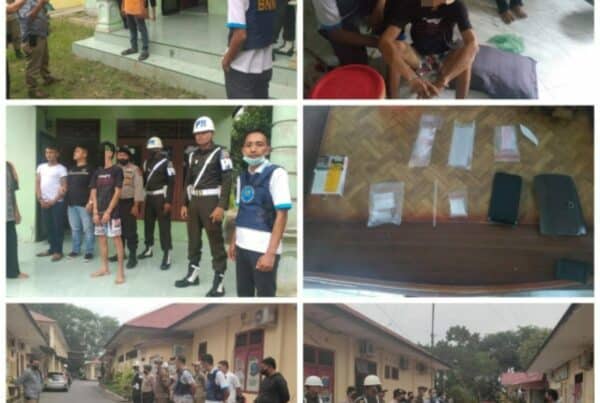 Hasil Penindakan terhadap Pelaku Penyalahgunaan dan Peredaran Gelap Narkoba Gerebek Kampung Narkoba (GKN) di Wilkum Polres Langkat.