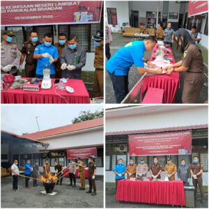Pemusnahan Barang Bukti di Kantor cabang Kejaksaan Negeri Pangkalan Brandan Pemusnahan Barang Bukti di Kantor cabang Kejaksaan Negeri Pangkalan Brandan
