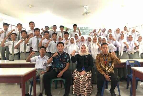 Subkoordinator P2M Beserta Staff Melakukan Sosialisasi P4GN di Lingkungan Pendidikan SMAN 1 Stabat